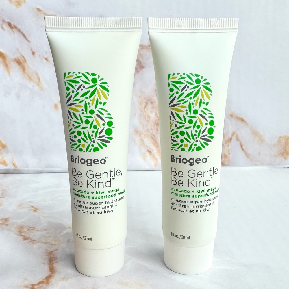 Briogeo Be Gentle, Be Kind Avacado + Kiwi Mega Moisture Superfood Mask Set NEW
